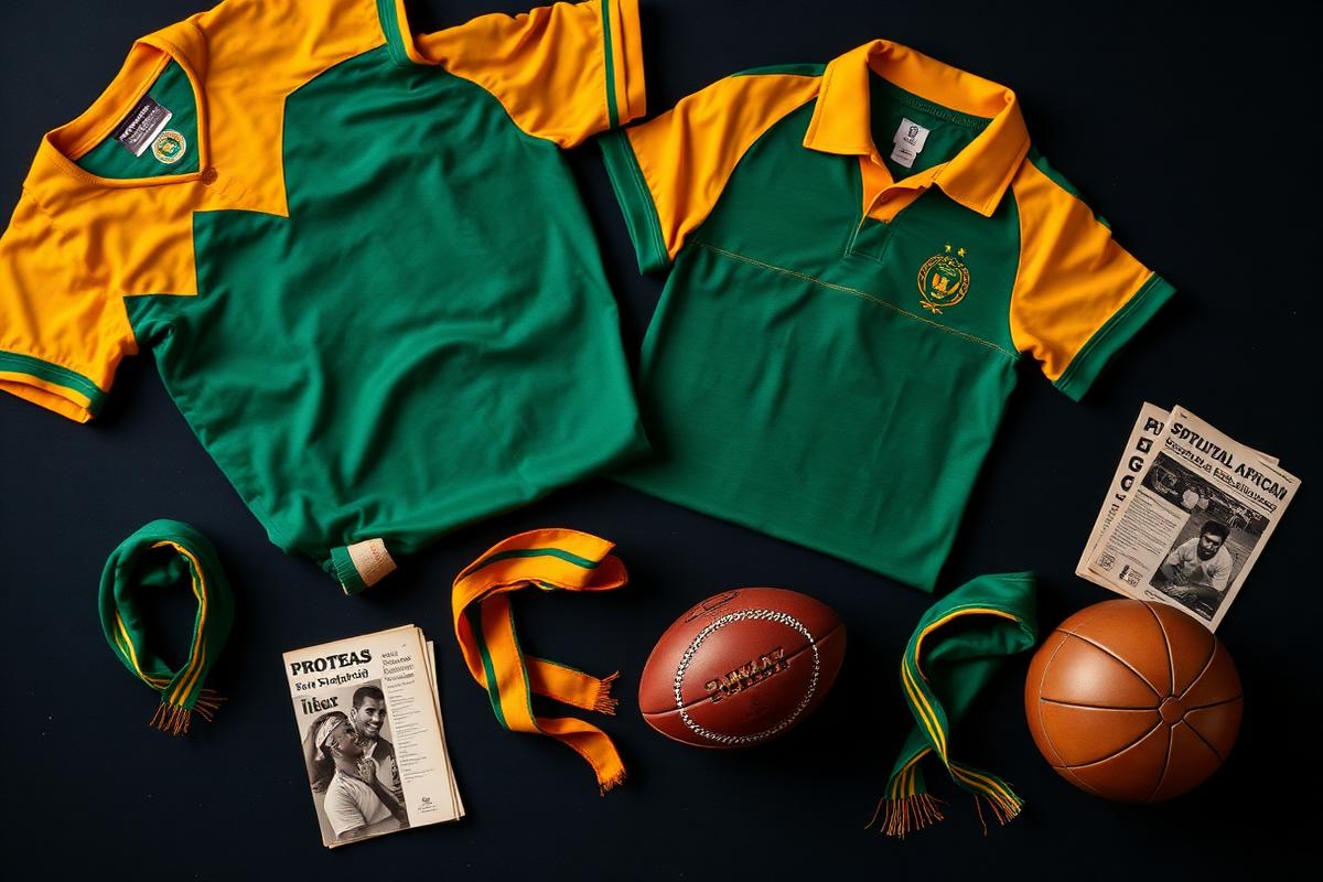 Vintage South African sports jerseys and memorabilia